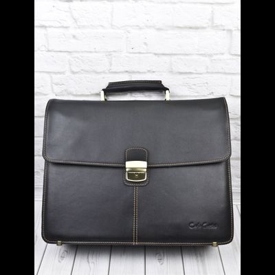 Кожаный портфель Brusado black (арт. 2011-01)