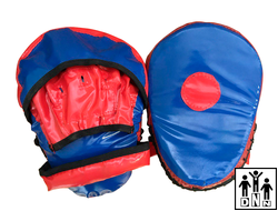 Лапы боксерские вогнутые тент с закрытыми пальцами