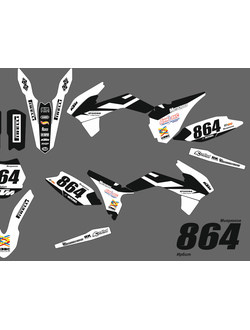 300 микрон Наклейки KTM 85 . 2013 - 2016 #1607