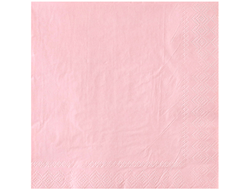 Салфетка Пастель розовая 33см 12шт/уп