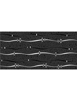 Дефиле Неро геометрия декор 405х201