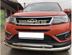 Защита переднего бампера d60/42 для Chery Tiggo 5 2016-