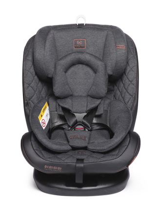 Автокресло Baby Care Shelter 0-36кг, IsoFix, поворотная база 360, Eco Grey