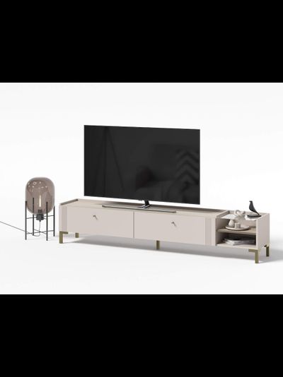 Одетта Тумба для телевидеоаппартатуры ТБ2 Дуб Эндгрей/Меланж