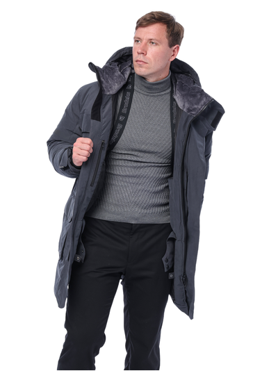 Куртка BRODEKS KW233 VIP пуховая, цв. серый