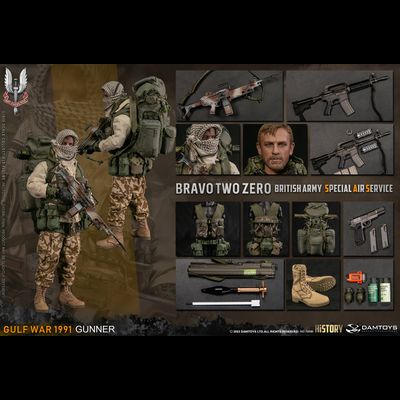 Пулеметчик патруля САС (операция "Буря в пустыне") - Коллекционная ФИГУРКА 1/6 scale British Army Special Air Service (SAS) Gunner (78099) - DAMTOYS