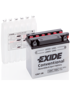 АККУМУЛЯТОР EXIDE Conventional 12N7-3B R+ 7AH 75А (EN)