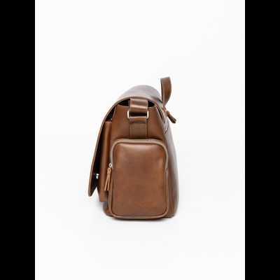 Кожаная мужская сумка Toara Premium brown (арт. 5058-63)