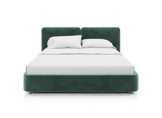 Кровать "Лема" зелёного цвета
