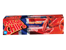 МЕГАЧИПС чипсы со вкусом Норвежского лобстера, в упаковке 100 гр.