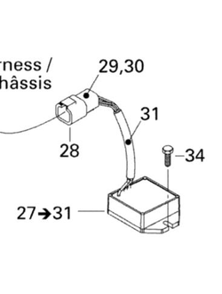 Регулятор напряжения оригинал BRP 515176189 для BRP LYNX/Ski-Doo