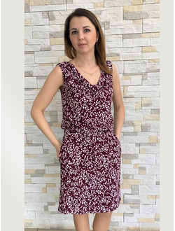 Сарафан 177-0325 бордо