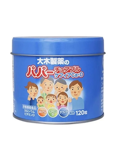 Oki Pharmaceutical Papa Jelly Кальций, витамин D и лактобактерии со вкусом йогурта для взрослых и детей с 1 года (120 шт).