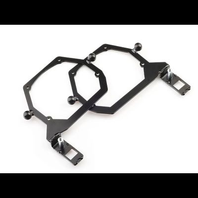 BMW X5 E70 (2006-2013) Металл (автокорректор) без AFS переходные рамки для замены линз (комплект, 2шт)