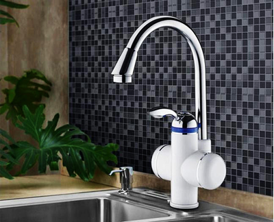 Смеситель для кухни Potato с высоки изливом и электронагревателем P0055