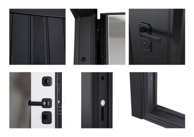 Стальная дверь   Solana с зеркалом