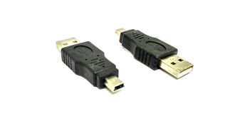 Переходник USB штекер -  mini USB штекер (2  шт.)