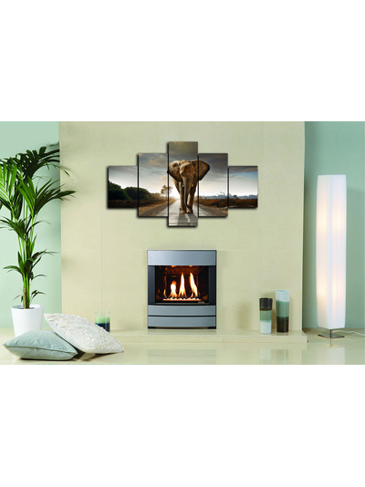 Модульная картина "Слон на тропе"