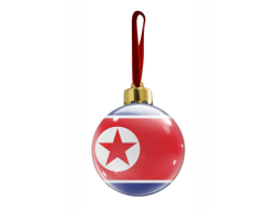 Новогодний ёлочный шар Северная Корея (КНДР)