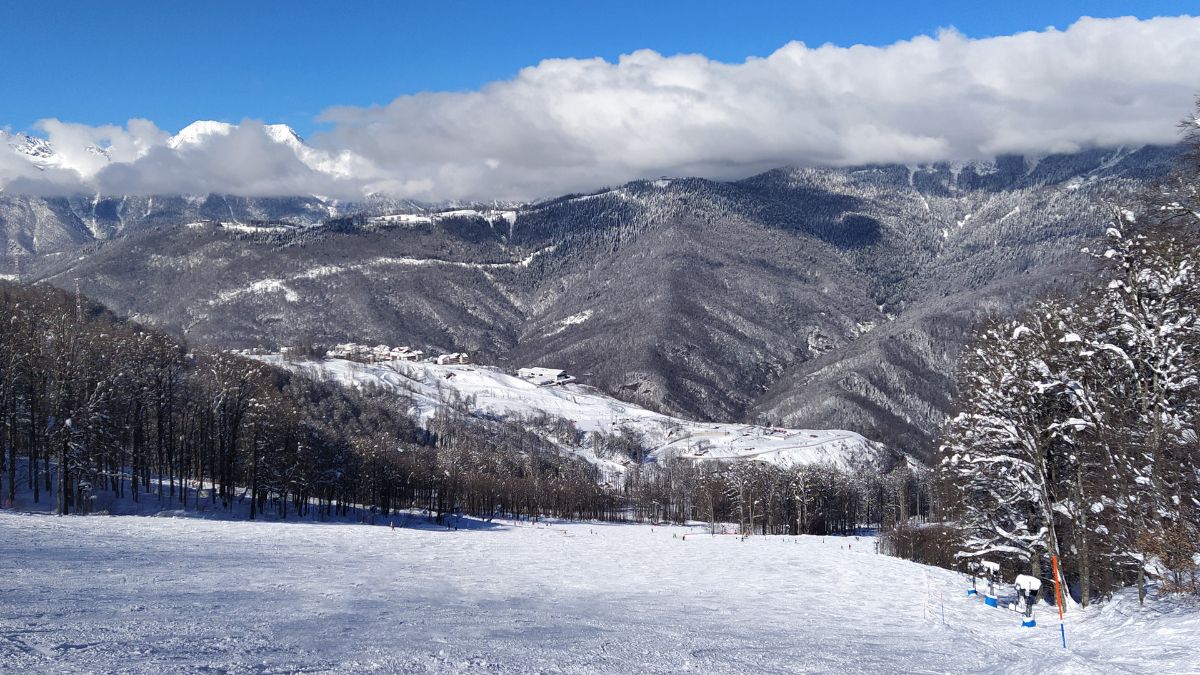 Трасса на курорте «Роза хутор»