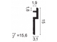 Карниз C395 Steps - 3,1*15*200см