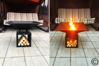 Очаг SG с вентиляционными отверстиями и решёткой для приготовления