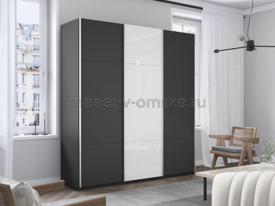 Шкаф-купе Прайм-2 белое стекло (1800)