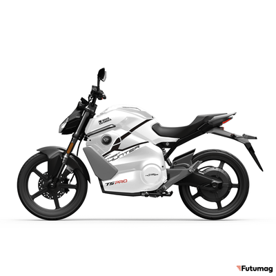 Электромотоцикл WHITE SIBERIA SUPER SOCO STREET HUNTER PRO белый