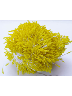 Тычинки Сахарные около 140 нитей , цвет желтый темный