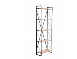 Спальня СКАРЛЕТТ - Стеллаж 710  Дуб Сонома/Черный металл