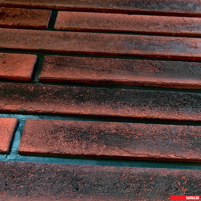 Плитка "ЛОНГБРИК", цв.Красный, бетон, уп.0,6м2(26шт)(20,3кг)(42уп)