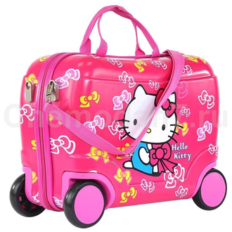 Детский чемодан Hello Kitty (Хеллоу Китти) фуксия