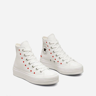 Кеды Converse Chuck Taylor 70 Love Me белые высокие женские