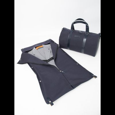 Портплед + дорожная сумка (2 в 1) Palermo Premium dark blue (арт. 4038-19)