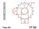 Звезда передняя JTF520 z=14...17