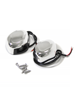 Огни бортовые светодиодные 77х60х30 мм, нержавеющая сталь