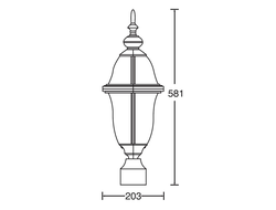 Садово-парковый светильник  Florida