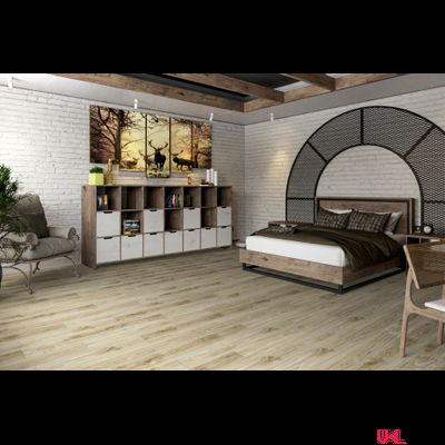 Кварцвиниловая плитка Damy Floor Family LVT Дуб Белый SL3739-3-LVT 43 класс толщина 2.5 мм с фаской клеевая 4.13 м2