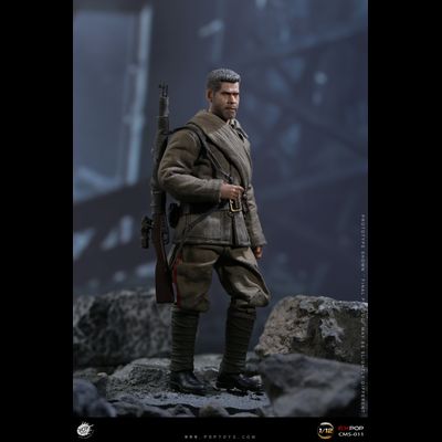 Снайпер Куликов (Рон Перлман, "Враг у ворот") - КОЛЛЕКЦИОННАЯ ФИГУРКА 1/12 Big golden tooth (CMS011) - POPTOYS