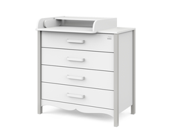 Пеленальный комод Sweet Baby Maestro, Белый / Серый Камень