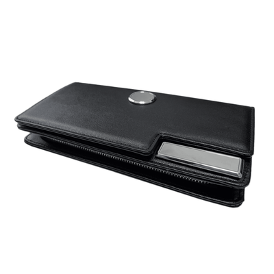 Клатч с металлическими вставками (black right)