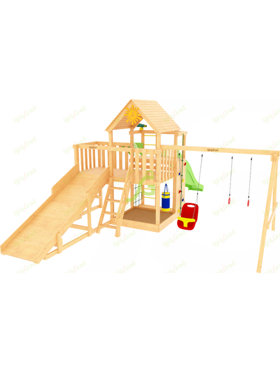 Детская площадка IgraGrad Крафт Pro 1 с зимней горкой