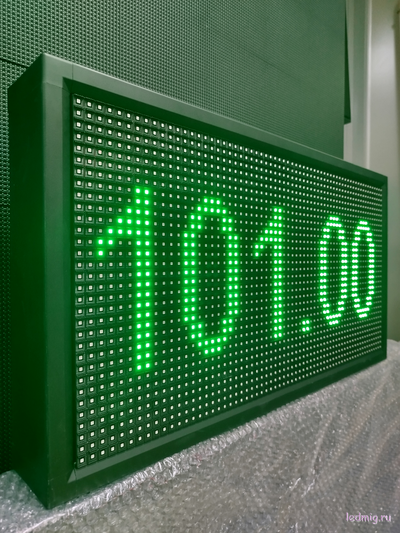 Ценовое табло для АЗС-370*690mm (зеленый) 4 и 5 разрядный