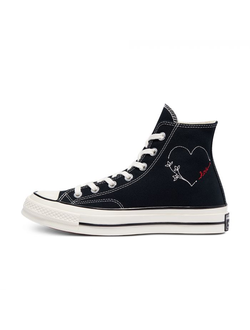 Кеды Converse Chuck 70 Valentine's Day High Top женские черные