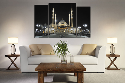 Модульная картина "Сердце Чечни"