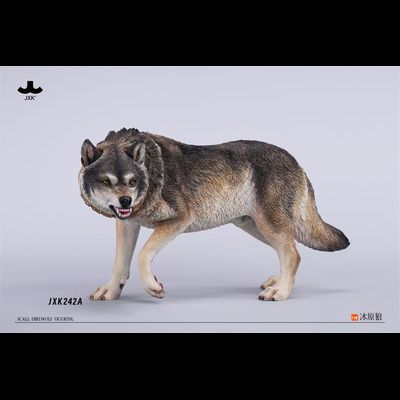Дикий волк (серый) - Коллекционная фигурка 1/6 Direwolf Figurine (JXK242A) - JXK
