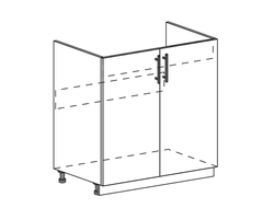 ШНМ 800 Шкаф нижний для мойки 2-дверный