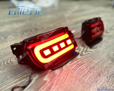 Противотуманки Toyota Land Cruiser Prado 150 LED красные (3 режима)