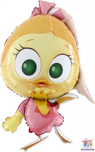 Шар 91 см фольга Цыпа  (шар + гелий + лента)