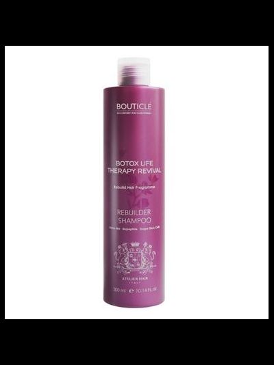 BOUTICLE ATELIER HAIR BOTOX LIFE THERAPY REVIVAL Ботокс восстанавливающий шампунь для химически поврежденных волос, 300 мл